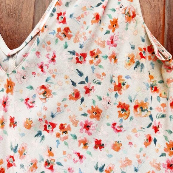 Amanda Uprichard 100% Silk Tank Floral Romantic‎ Soft Girly Feminine Flowy Sz XS - Picture 4 of 16